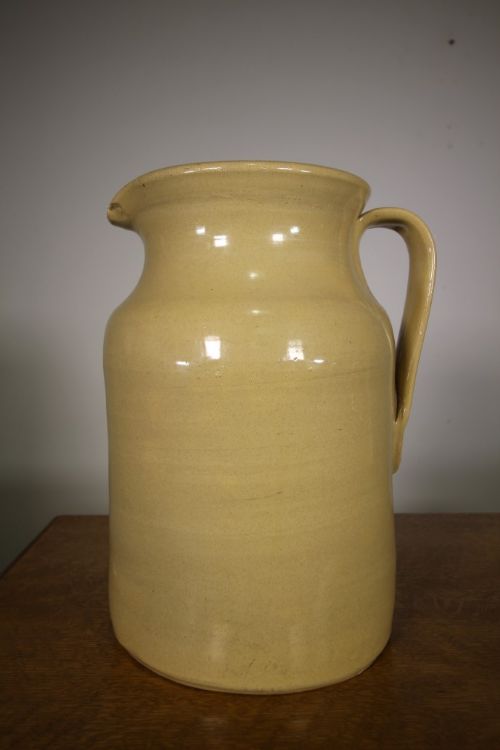 Huge English 19th Century Antique Earthenware Jug