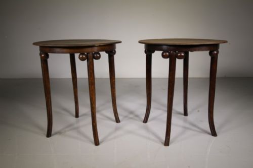 Pair of 1930’S Thonet Bentwood Side Tables