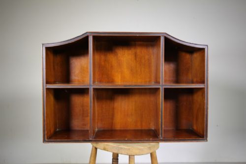 Rare Heals Pagoda Top Antique Open Wall Shelves