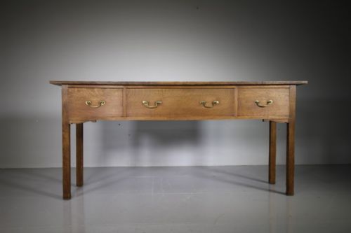 Edwardian Antique Oak Dresser Base