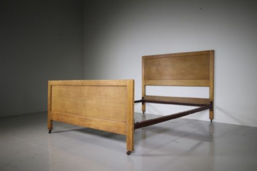 Rare Heals of London 1920’S Oak Double Bed
