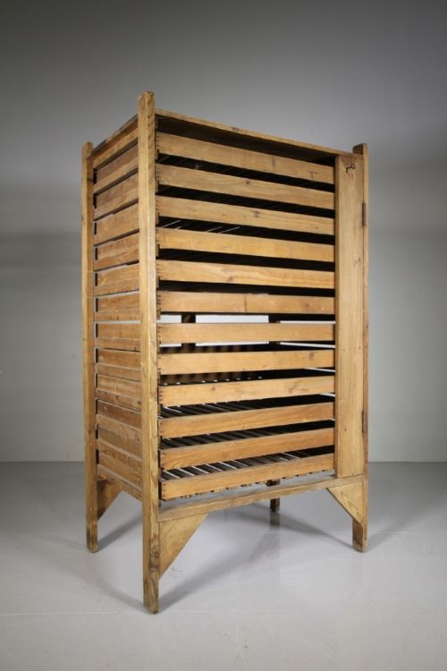 Edwardian Antique Pine Apple Fruit Drying Rack Chest