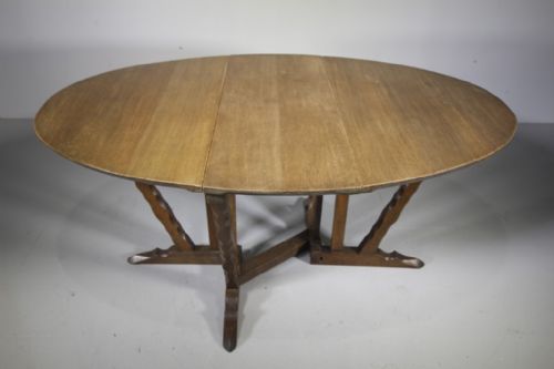 Cotswold School Antique Oak Dining Table by Romney Green