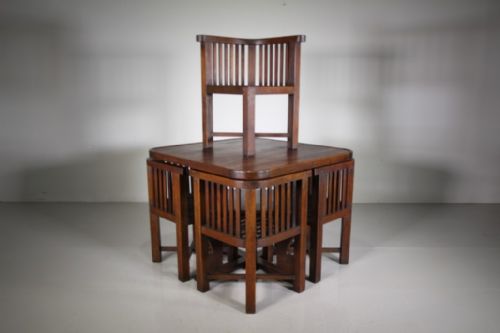 

Amazing Heals of London Antique Teak Garden Dining Set – Labelled