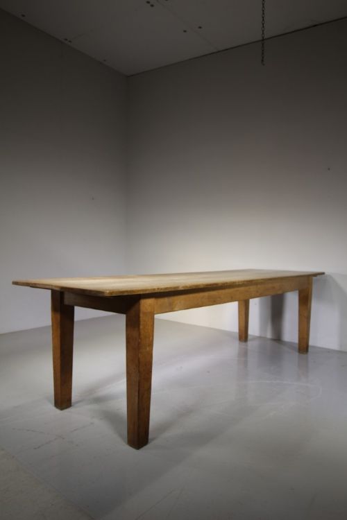 Large Edwardian Antique Oak Dining Table