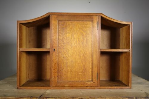Very Rare Heals Antique Oak Wall Cabinet – Labelled