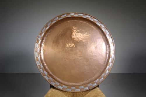 
Large Hugh Wallis Antique Signed Copper Tray