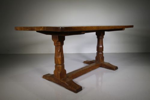 Fabulous 1930’S Mouseman Oak Dining Table