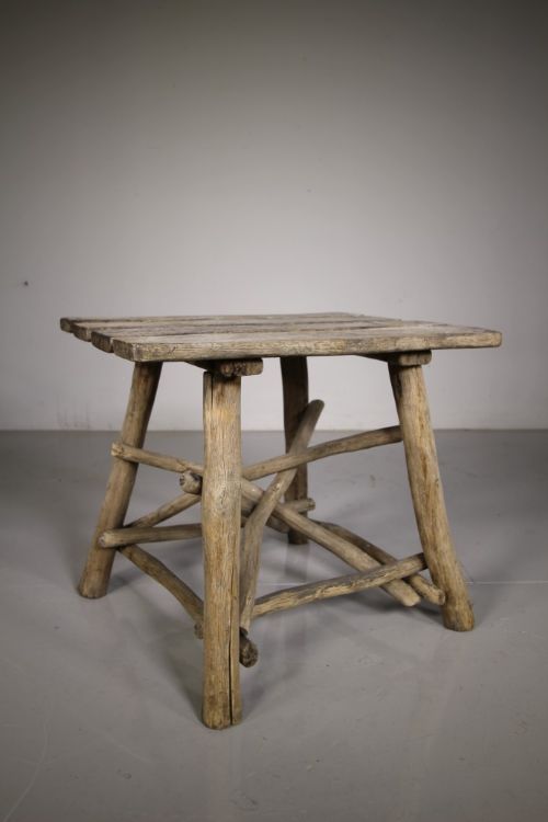 19th Century Antique Rustic Branch Side Table
