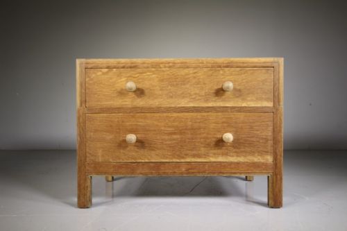 1930’S Heals of London Low Oak Chest of Drawers