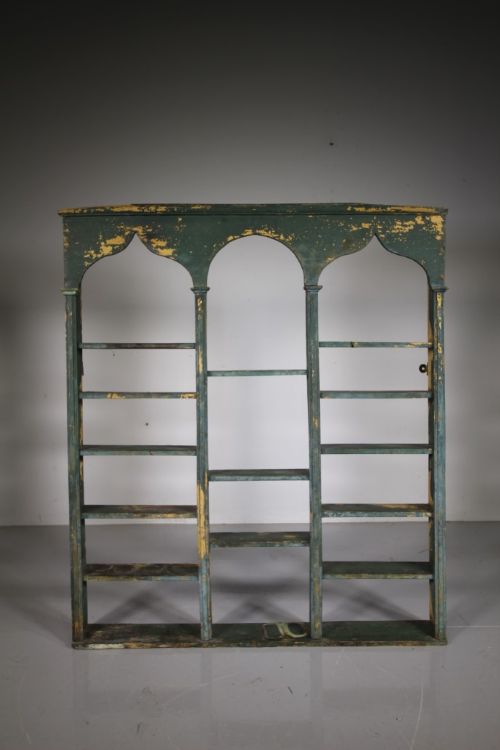 
Fabulous Late Georgian Original Painted Pine Antique Delft Rack