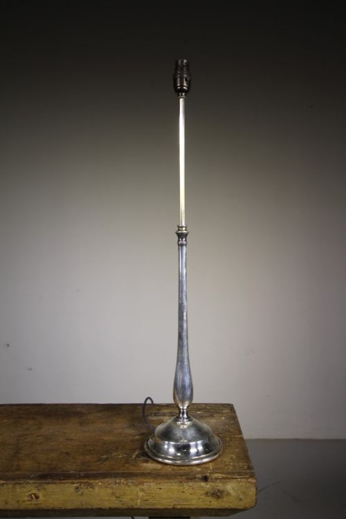 Faraday & Sons Extending Antique Silver Table Lamp – Rewired