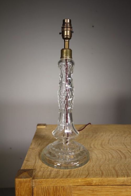 19th Century Antique Cut Glass Table Lamp – Rewired