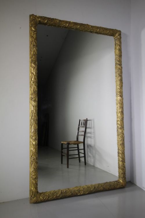 Huge English 19th Century Antique Gilt Mirror