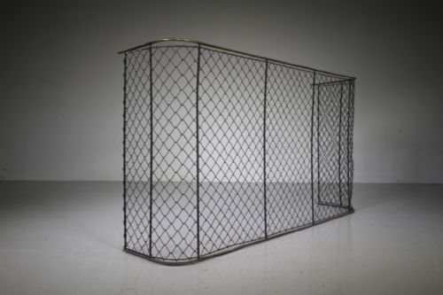 Large English Antique Wire Work Fire Guard