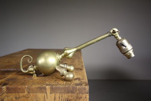 

Rare English Edwardian Antique Piano Lamp
