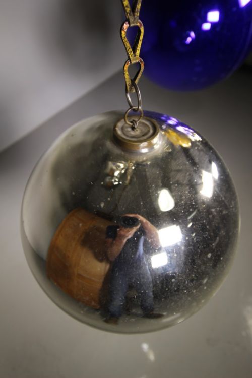 Large English 19th Century Antique Witch Ball Ref 9