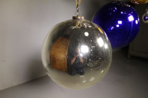 fig 1. Large English 19th Century Antique Witch Ball Ref 9