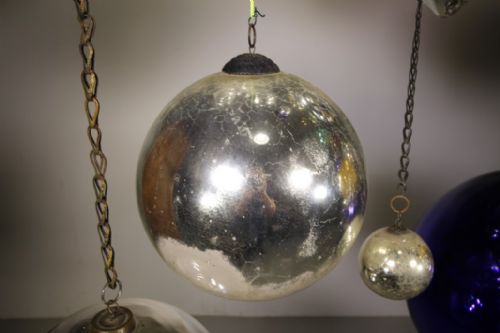 fig 1. English 19th Century Antique Witch Ball Ref 6