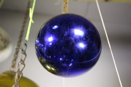 fig 1. English 19th Century Antique Witch Ball Ref 16