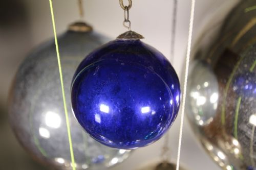 fig 1. English 19th Century Antique Witch Ball Ref 4