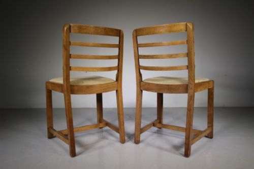 SET OF FOUR 1930S HEALS OAK DINING CHAIRS - ADDITIONAL PHOTO 7