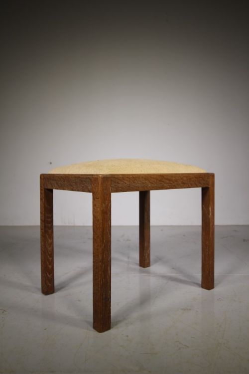 Heals of London 1920’S Oak Stool – Labelled