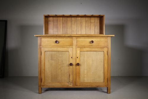 Early Rare Model Heals Antique Oak Dresser – Labelled