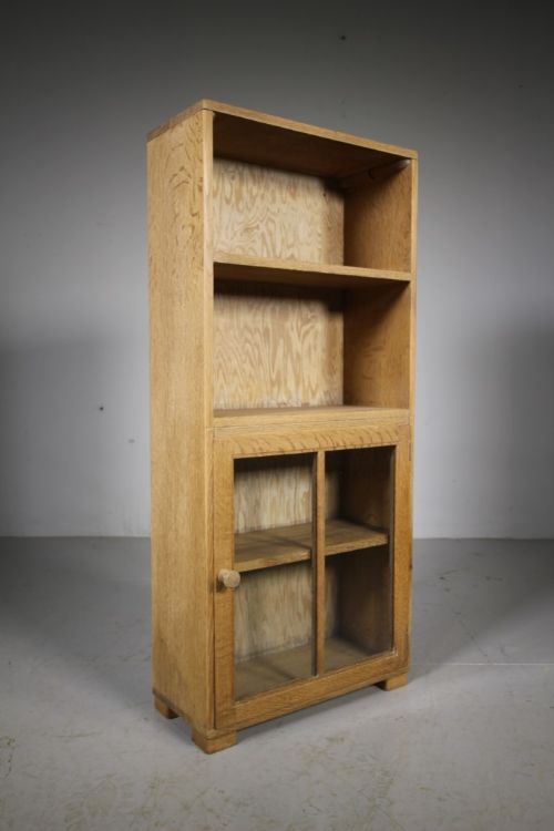 Heals 1920’S Oak Bookcase & Cupboard