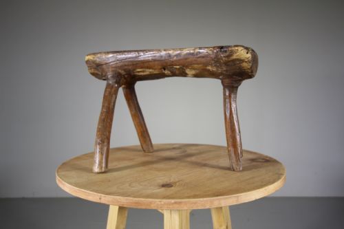 18th Century Primitive Antique Branch Stool