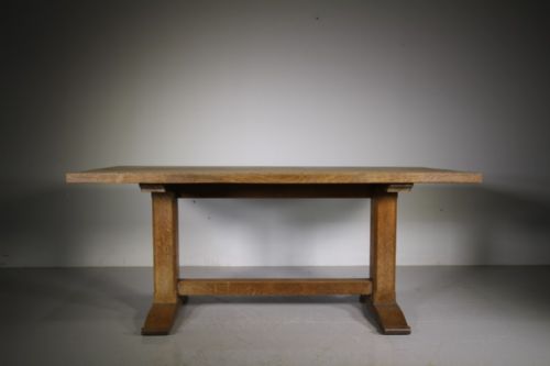 Heals Antique Large Oak Refectory Dining Table