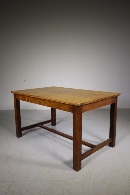 Rare Heals Edwardian Antique Oak Coffee Table – Labelled