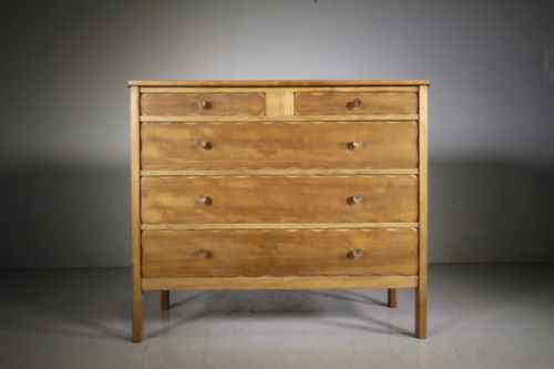 Heals 1930’S Scallop Mahogany Chest of Drawers – Labelled