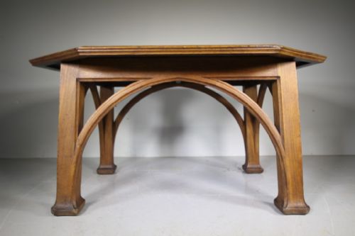 Large English 19th Century Antique Oak Table