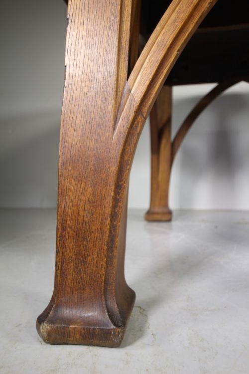 fig 1. Large English 19th Century Antique Oak Table
