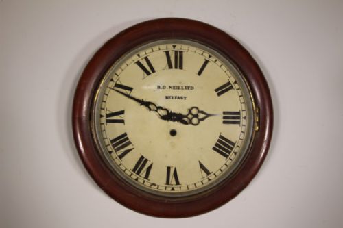
Irish 19th Century Antique Wall Clock – Working