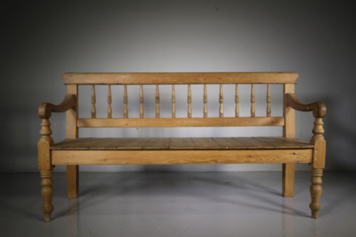 Cumbrian 19th Century Antique Pine Bench Seat