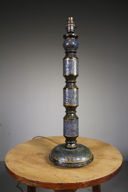 Tall 1920’S Kashmiri Table Lamp – Re-wired
