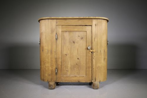 English 19th Century Antique Pine Huffer Cupboard