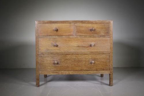 Heals Edwradian Antique Oak Chest of Drawers – Labelled