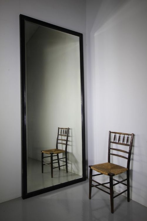 Massive English 19th Century Antique Outfitters Mirror