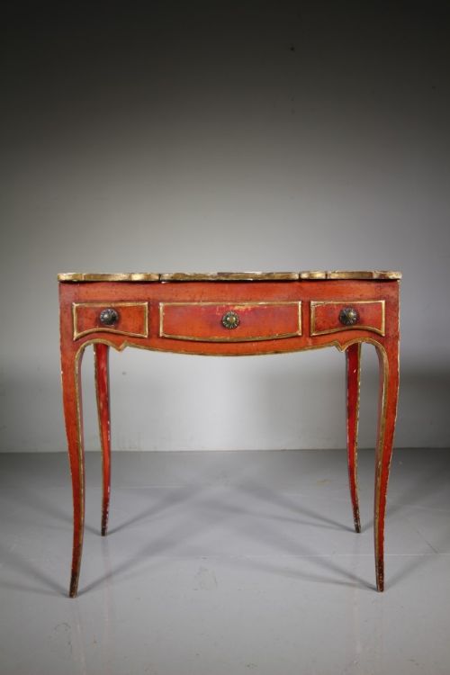 Decorative Original Painted Pine Antique Side Table
