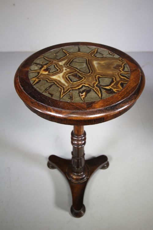 
Fabulous Regency Antique Septarian Nodule Marble Table
