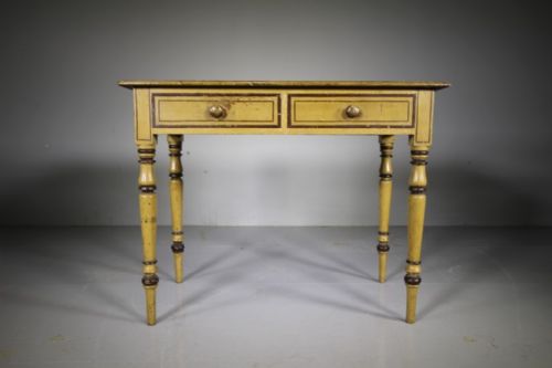 English Original Painted Pine Antique Side Table