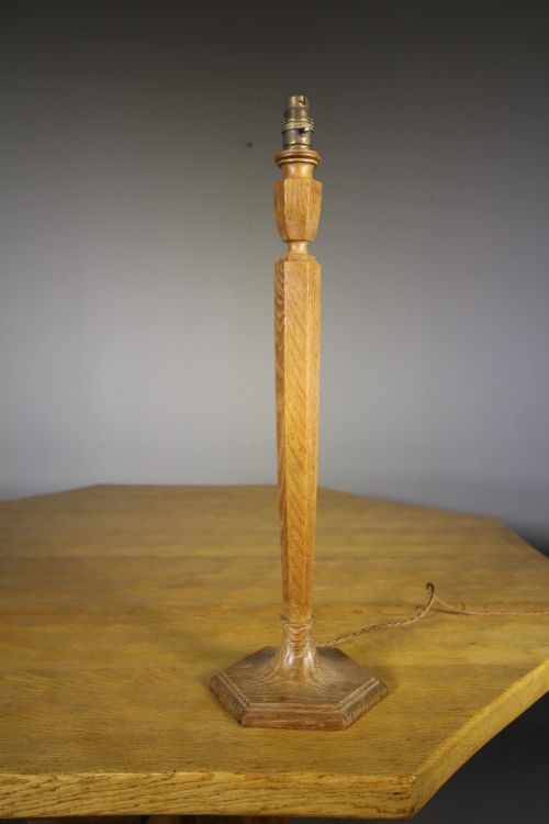 Rare Tall Model Heals Antique Oak Table Lamp – Rewired
