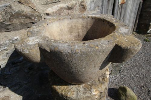Large 19th Century Antique Marble Mortar