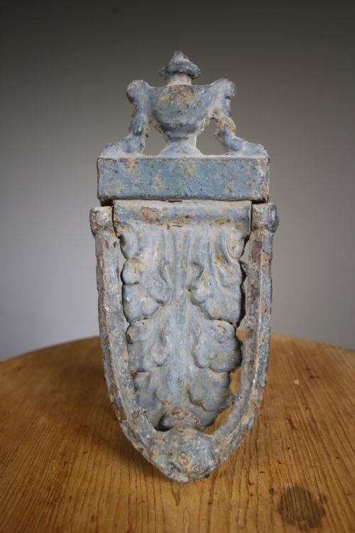 English Regency Antique Cast Iron Door Knocker