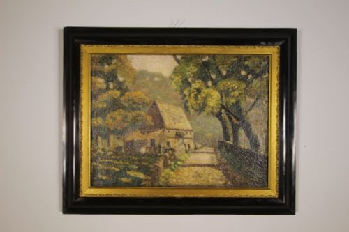 Beautiful Antique Oil Painting of Lawkland- Signed