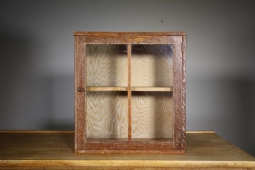 Heals of London Antique Oak Wall Cabinet