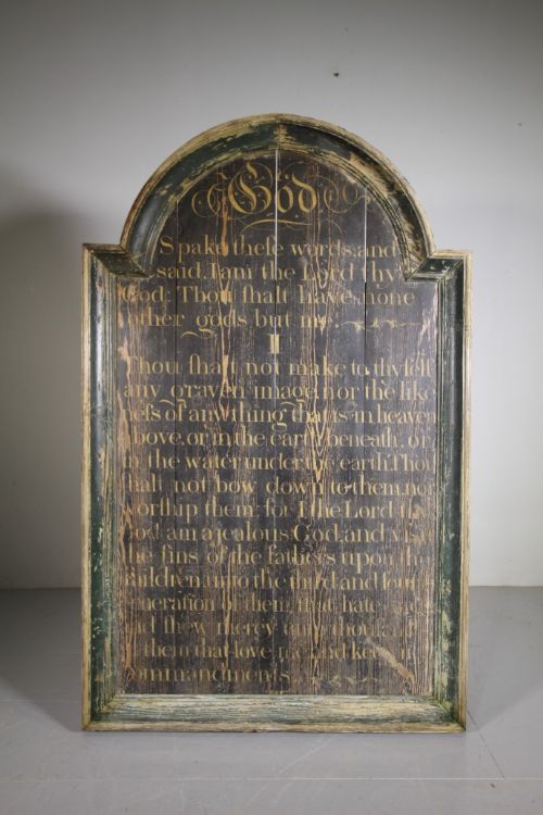 FABULOUS LARGE GEORGIAN ANTIQUE PAINTED PINE SIGN